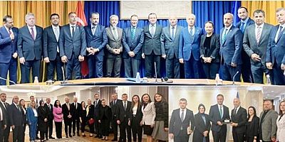 Kosova Başbakan Kurti'ye ATO-Ankara Ticaret Odası,Balkan Vakfı ziyareti