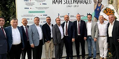 Naim Süleymanoğlu Parkı ve büstüne görkemli açılış