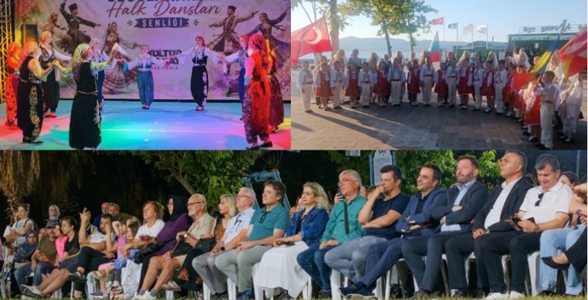 Balkan Halk Oyunları Festivali Başiskele Sahildeki Gösterisi muhteşemdi