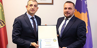 Baykar'a Kosova'dan üstün hizmet madalya töreni