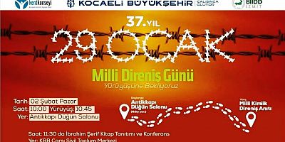 İzmit Batı Trakyalılardan Toplumsal Dayanışma Milli Direniş Günü Anması