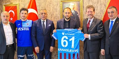 Makedon Büyükelçi Jovan Trabzonsporu ziyaret etti
